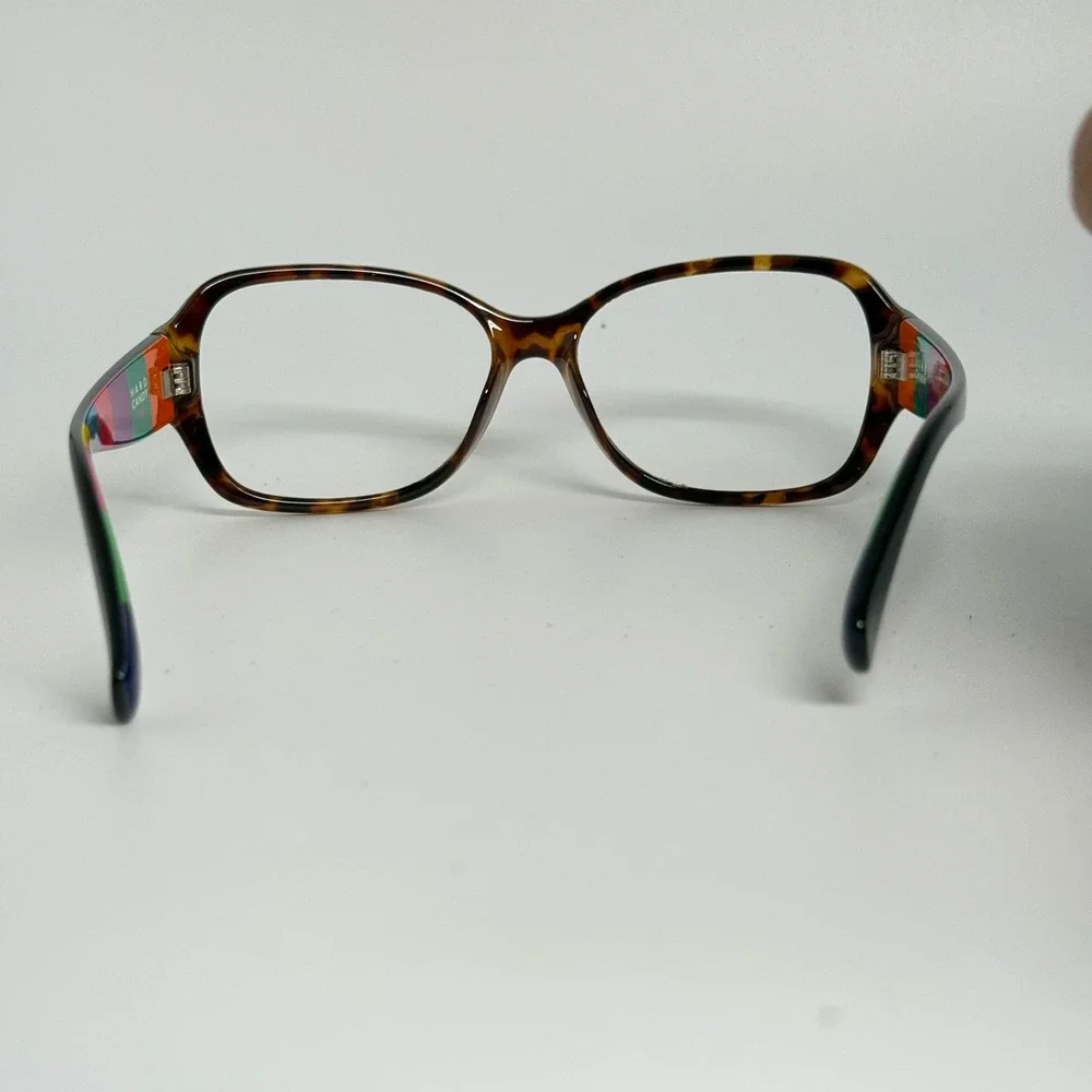 Hard Candy HS14 Tortoise Rainbow Striped Eyeglass Frames 57-15-138